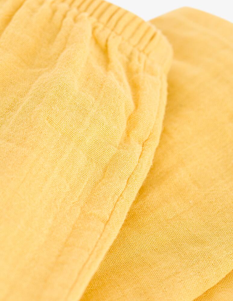 rinascente Petit Bateau Linen elastic trousers