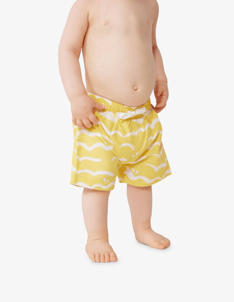rinascente Petit Bateau Wave print swim shorts