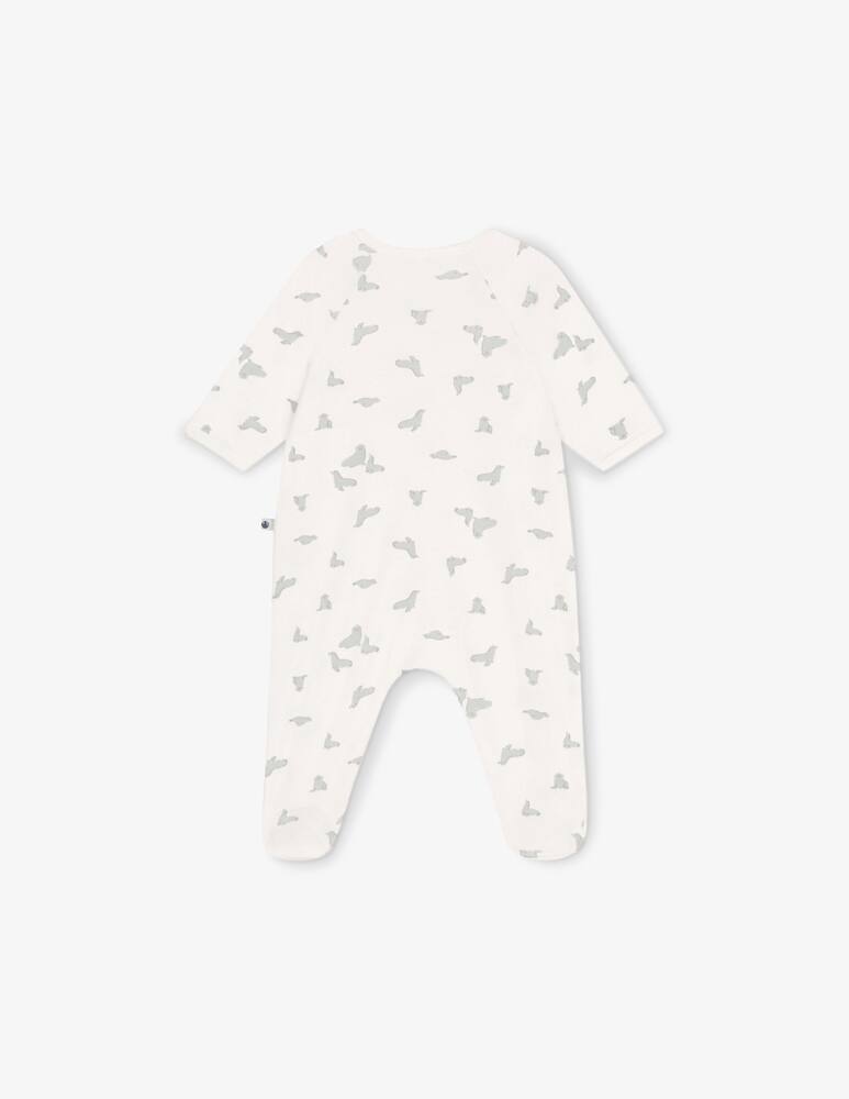rinascente Petit Bateau Seal print sleepsuit
