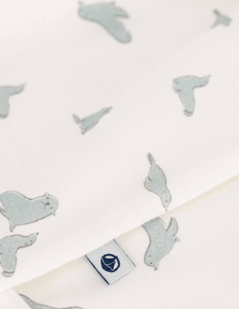 rinascente Petit Bateau Seal print sleepsuit