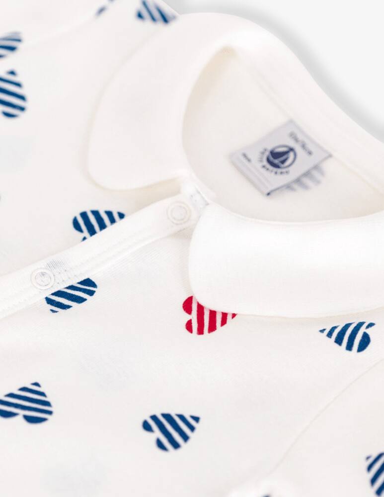 Petit Bateau Heart print romper - picture 3 Petit Bateau Heart print romper - picture 3