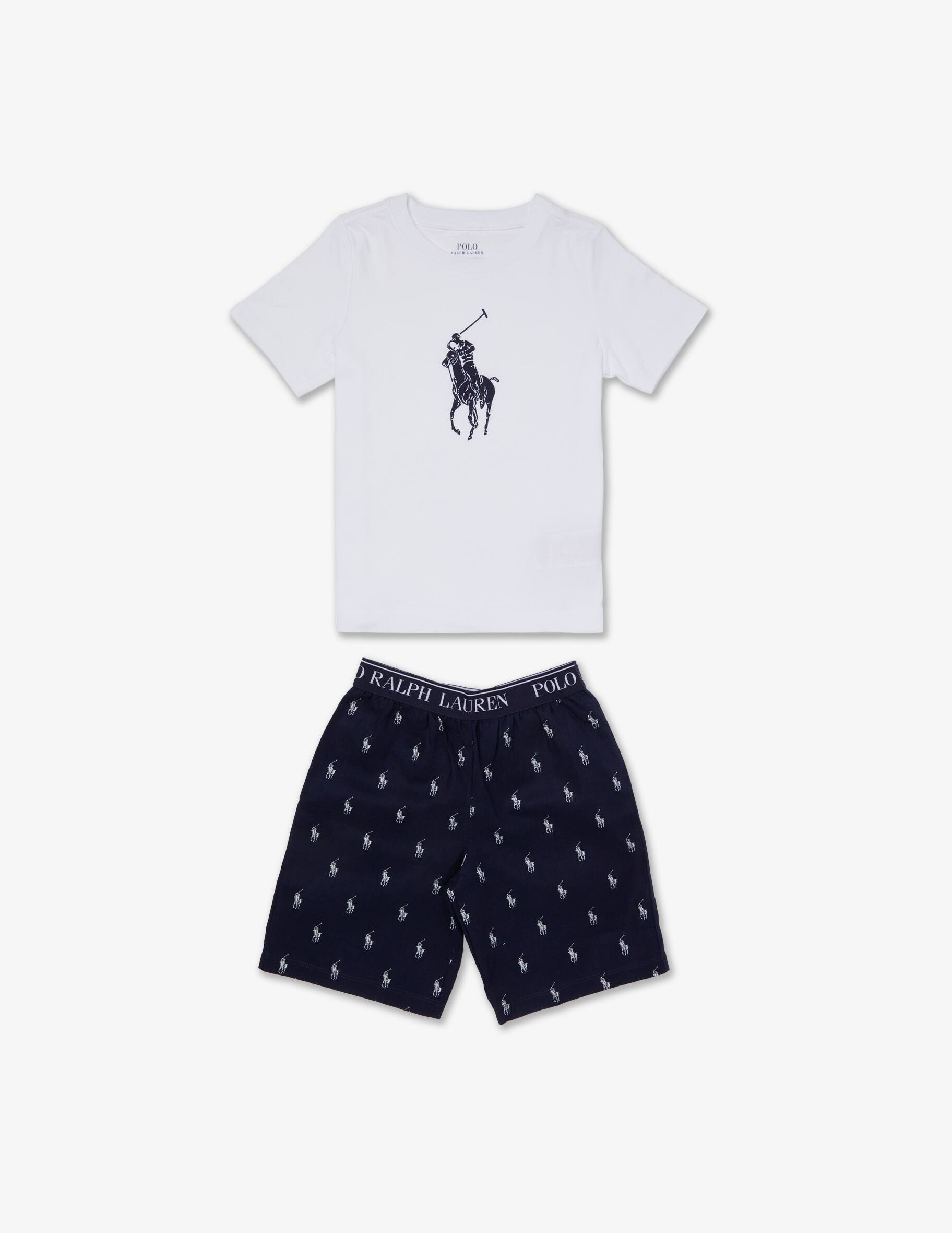 Shop Polo Ralph Lauren Set with t-shirt and shorts on Rinascente