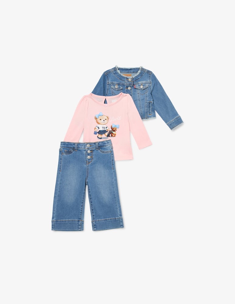 rinascente Levi's Denim jacket tee set