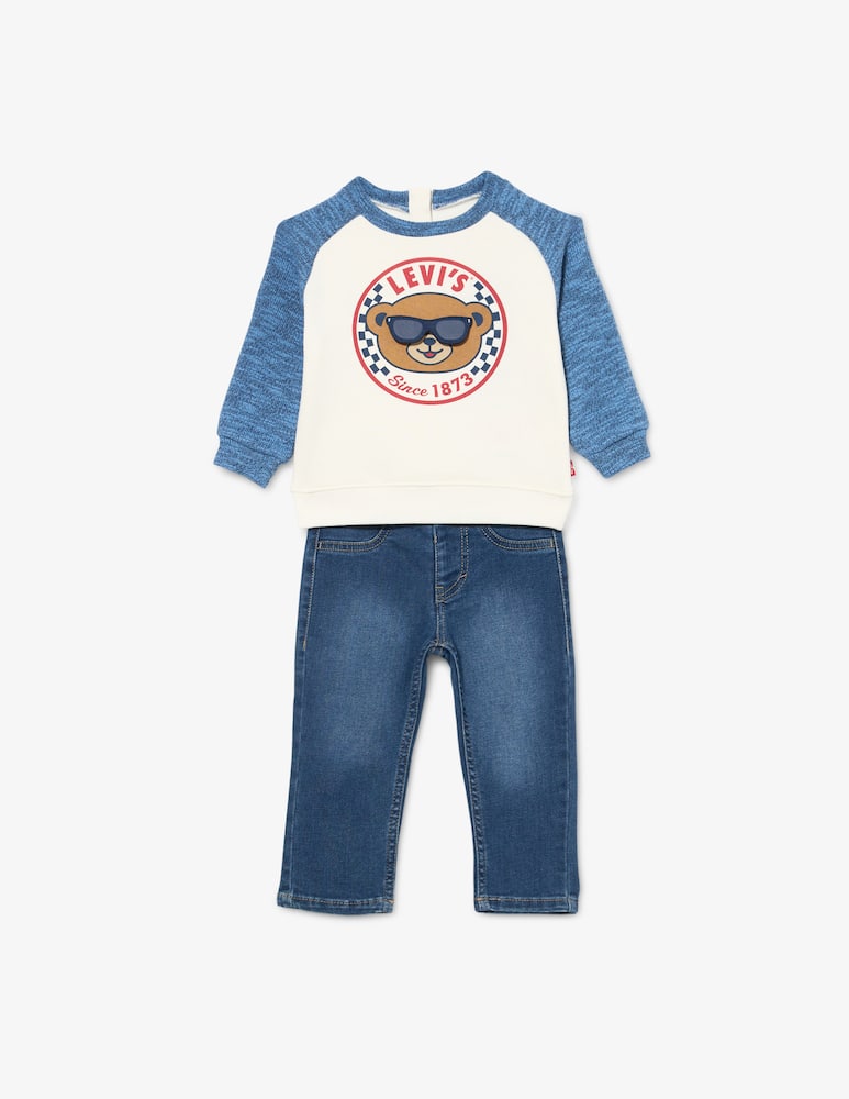 rinascente Levi's Levi's bear crew and denim set