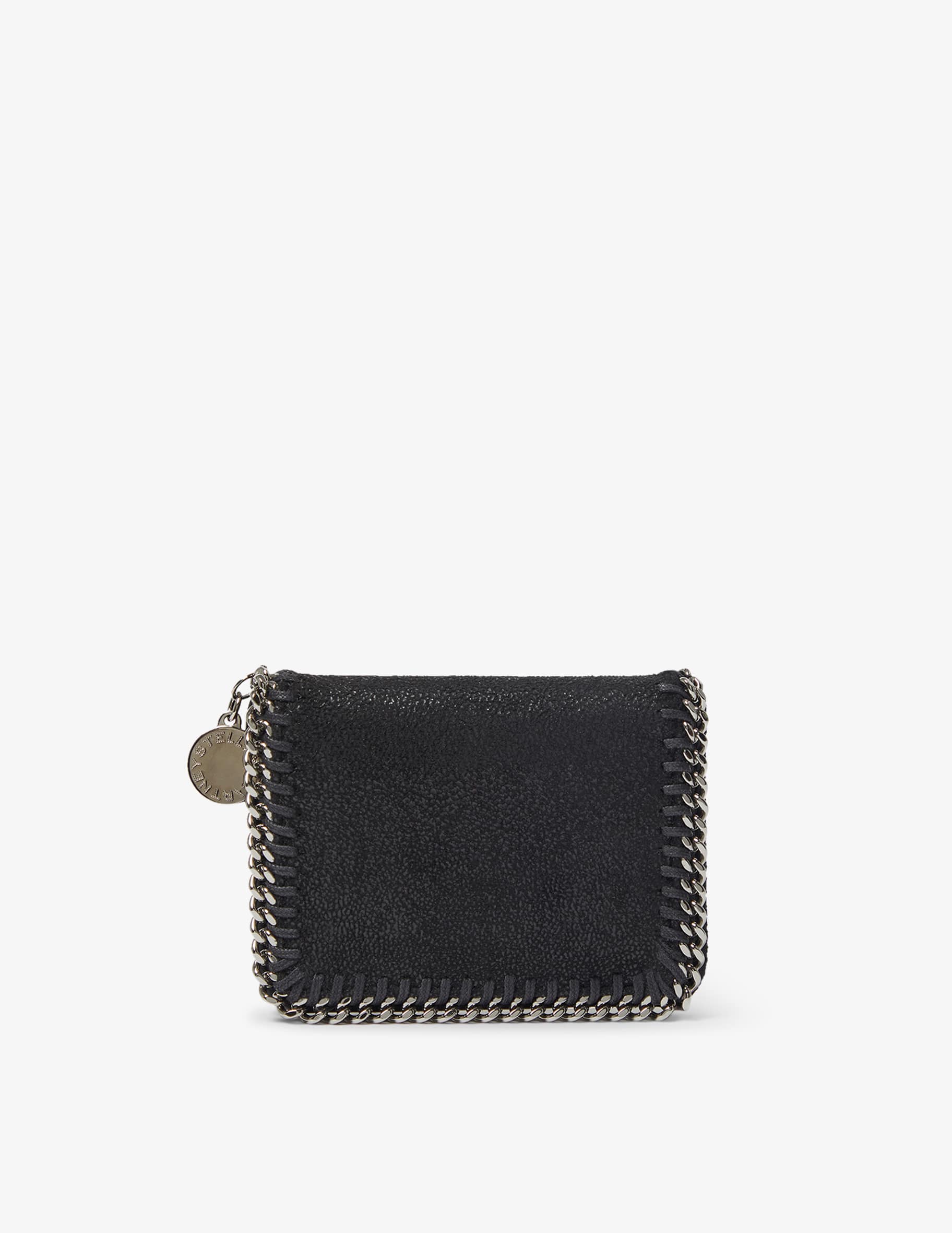 Syl'la Portafogli Pochette In Ecopelle - Nero Panda, Compatto Con Scomparto Monete E Carte