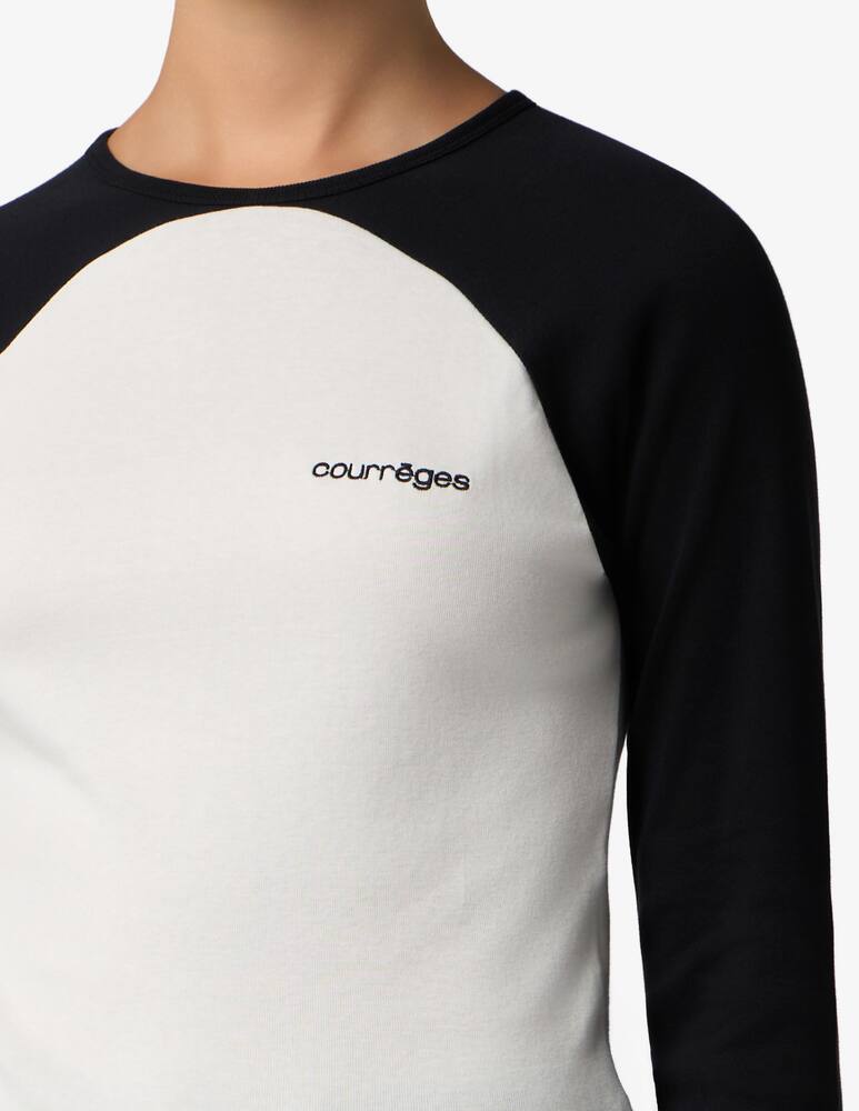 rinascente Courrèges T-shirt a manica lunga Circle Contrast