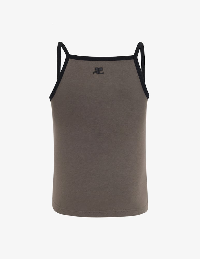 rinascente Courrèges Top canotta a contrasto