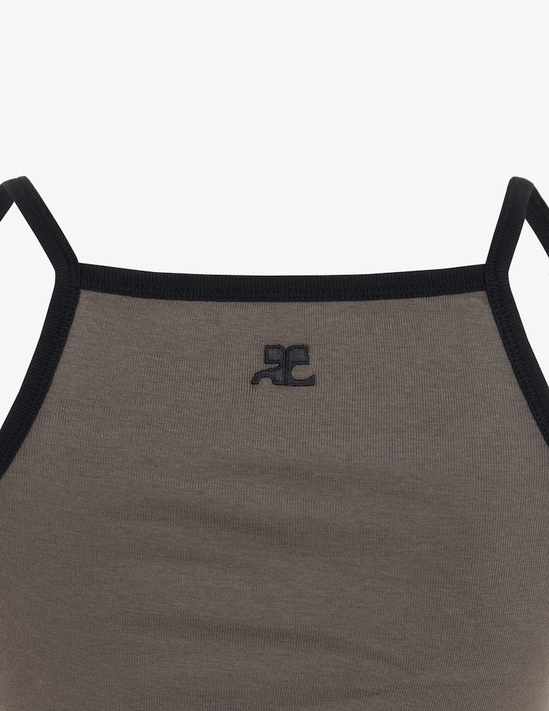 rinascente Courrèges Top canotta a contrasto