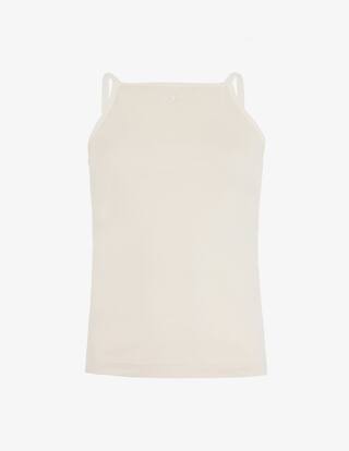 Floerns Canotta Asimmetrica Donna In Pelle PU – Crop Top Senza Maniche Increspato – Nero – Per Serate E Feste