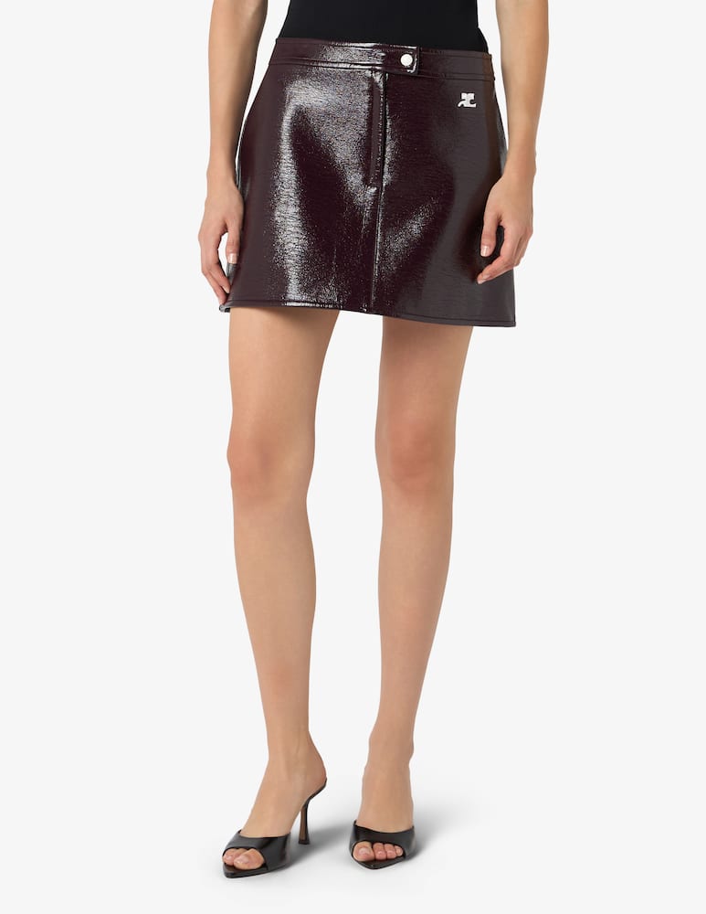 rinascente Courrèges Vinyl mini skirt reedition