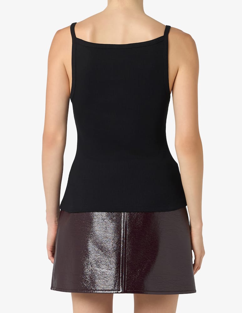 rinascente Courrèges Rib strap tank top 90s