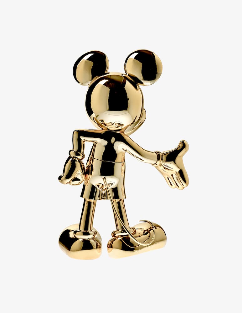 rinascente Leblon Delienne Mickey Welcome Chromed Gold figurine - Gold