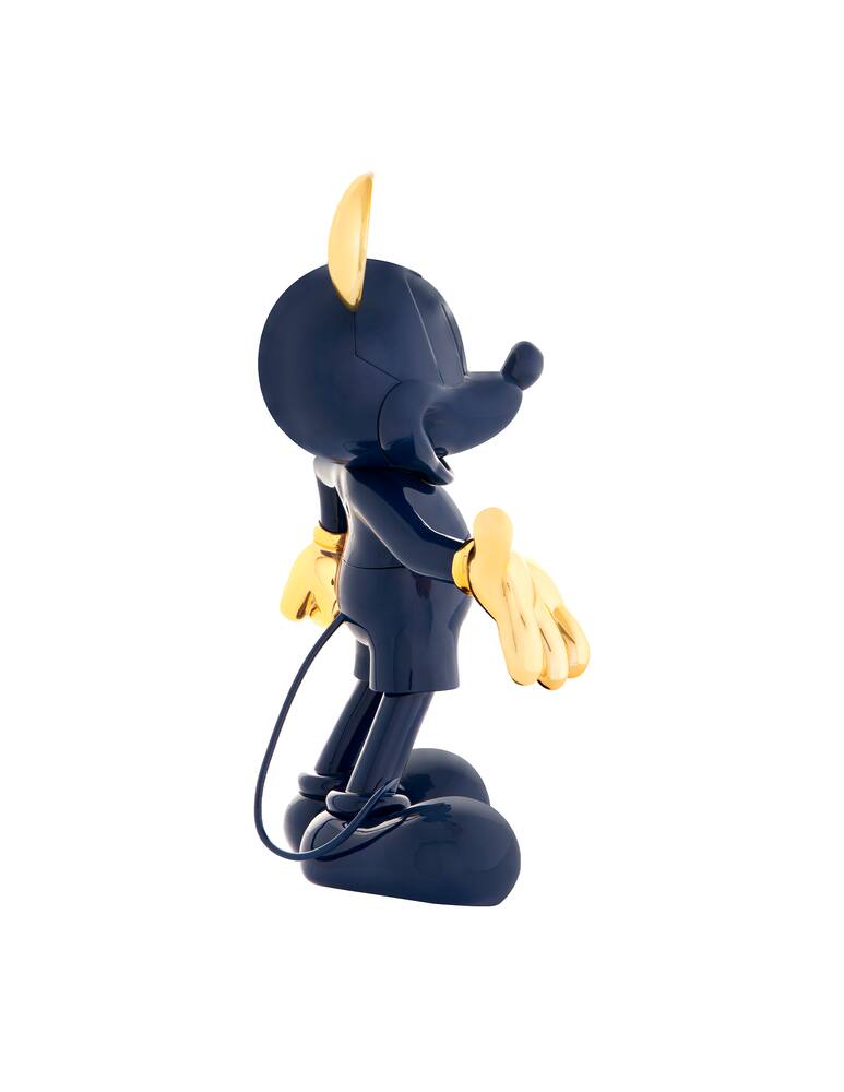 rinascente Leblon Delienne Mickey Welcome Bicolor Glossy Blue and Chromed Gold - Blue