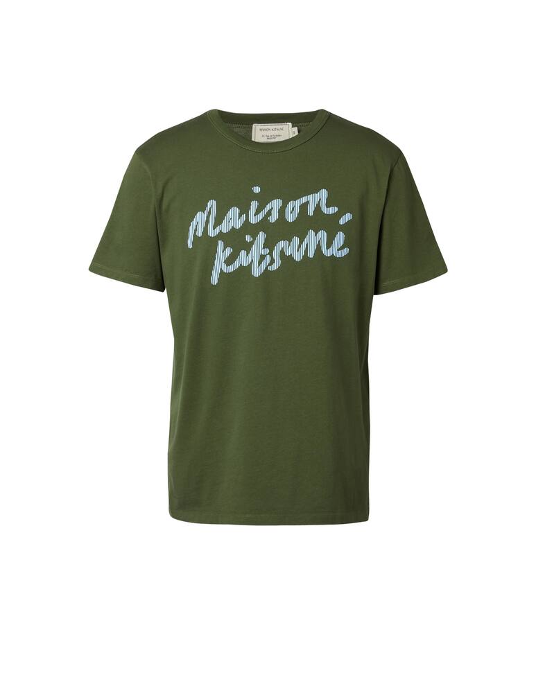 rinascente Maison Kitsune Maglietta girocollo con scritta