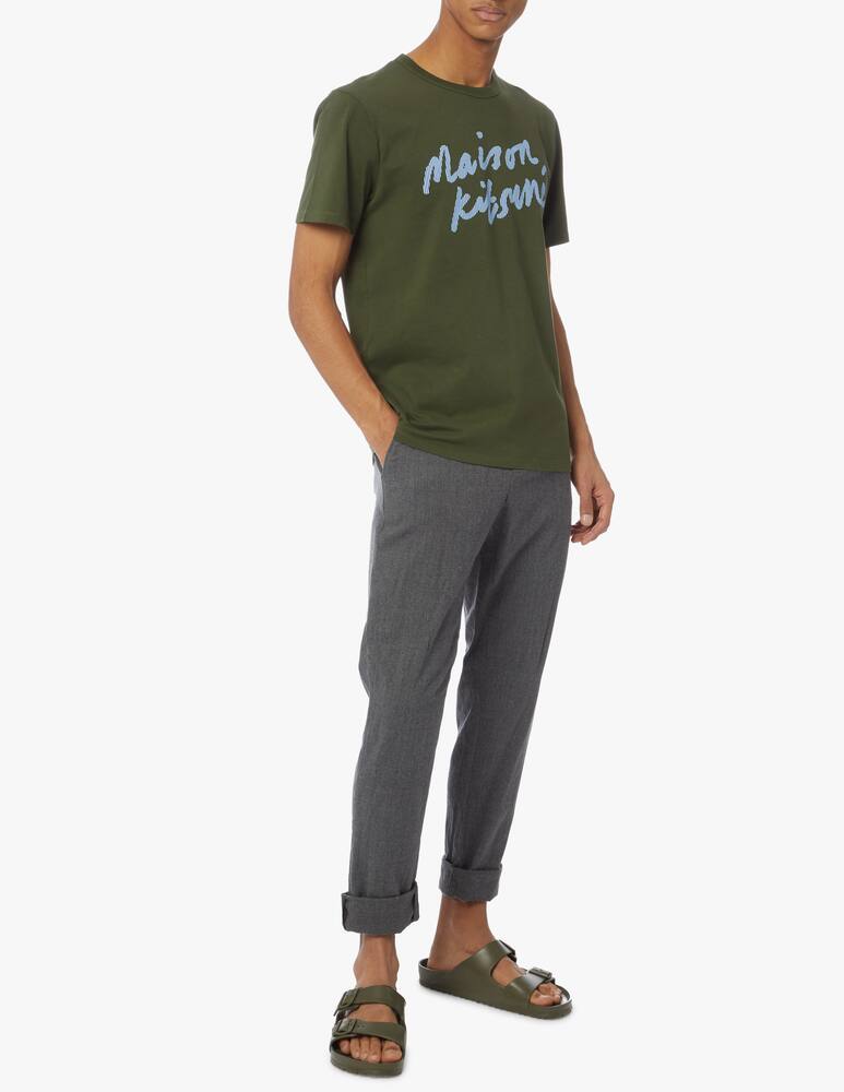 rinascente Maison Kitsune Maglietta girocollo con scritta