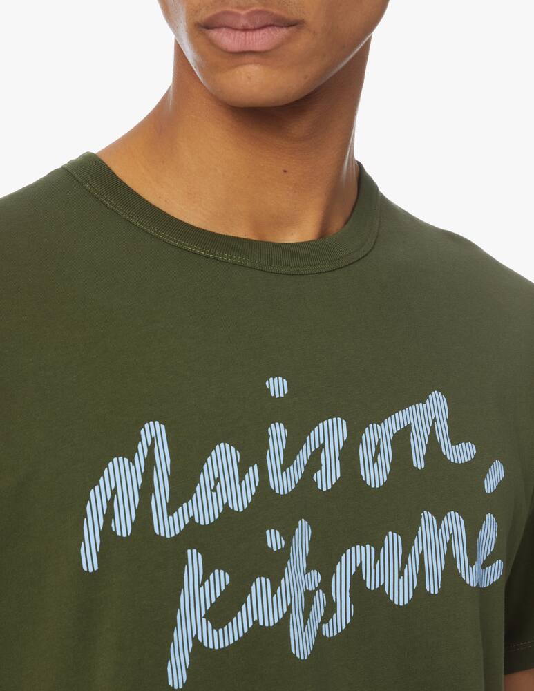 rinascente Maison Kitsune Maglietta girocollo con scritta