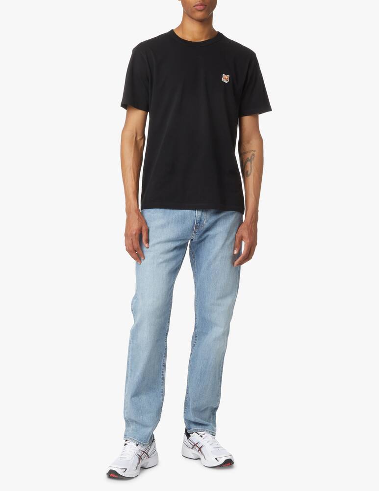 Maison Kitsune Maglietta girocollo fox head toppa classica - nero - immagine 2 Maison Kitsune Maglietta girocollo fox head toppa classica - nero - immagine 2