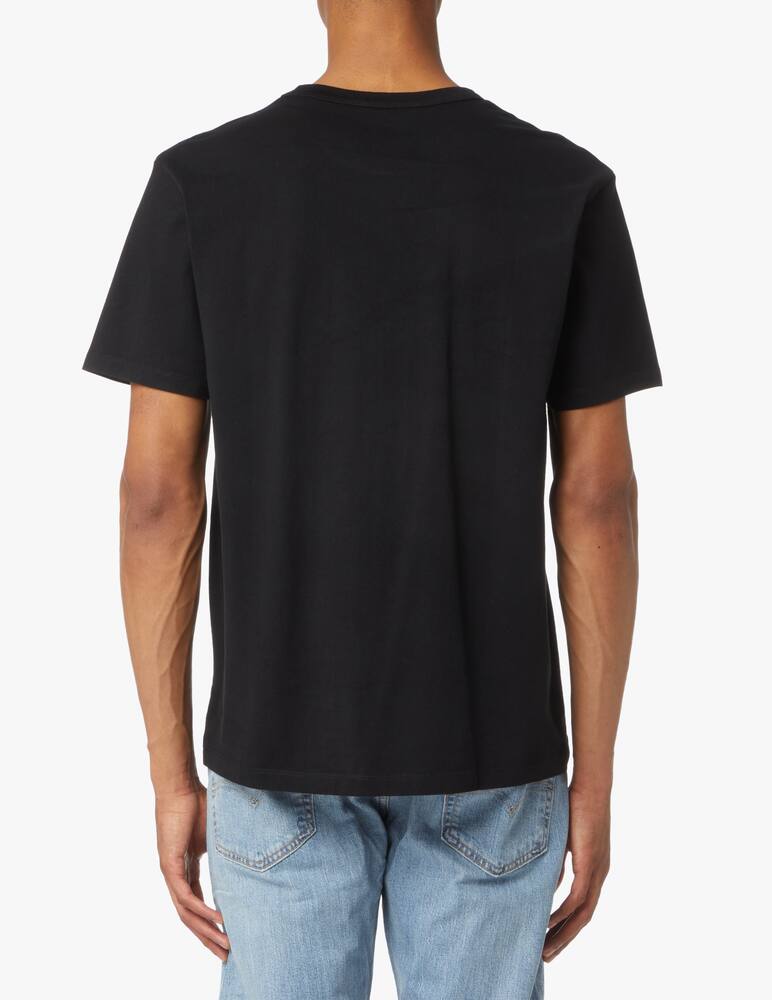 Maison Kitsune Maglietta girocollo fox head toppa classica - nero - immagine 3 Maison Kitsune Maglietta girocollo fox head toppa classica - nero - immagine 3