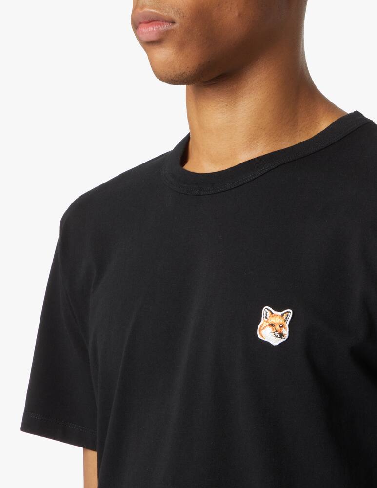 Maison Kitsune Maglietta girocollo fox head toppa classica - nero - immagine 4 Maison Kitsune Maglietta girocollo fox head toppa classica - nero - immagine 4
