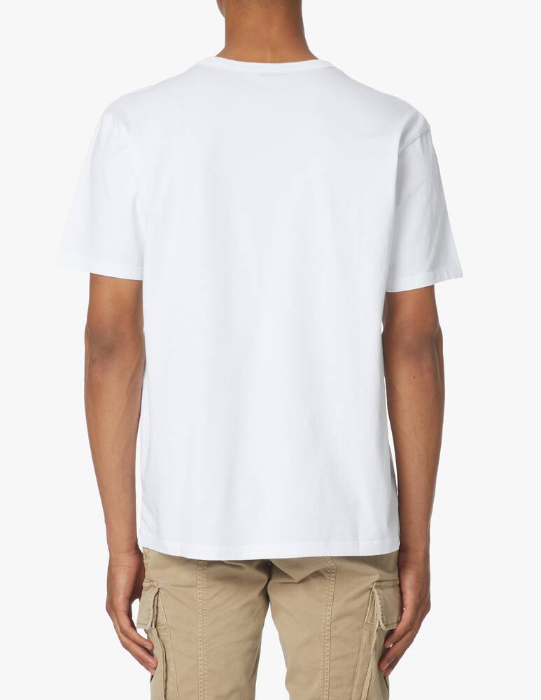 rinascente Maison Kitsune Fox head classic patch t-shirt - white