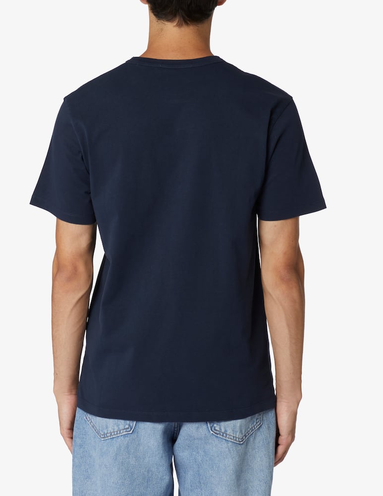 rinascente Maison Kitsune Classic fox patch t-shirt - Blue