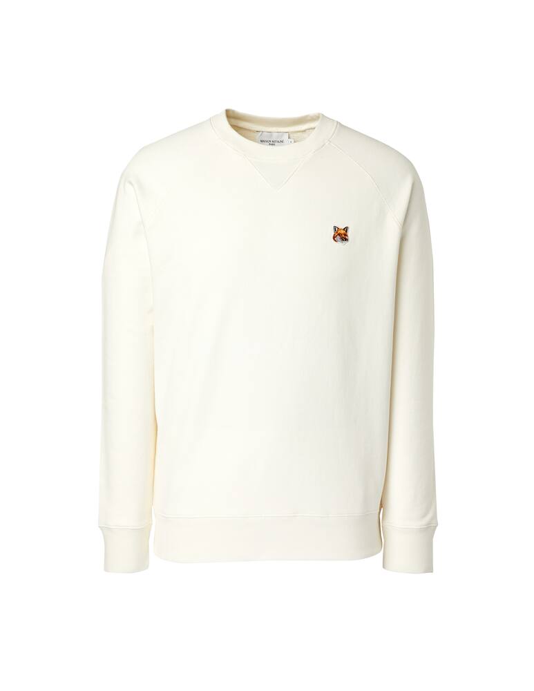rinascente Maison Kitsune Felpa girocollo fox head - beige