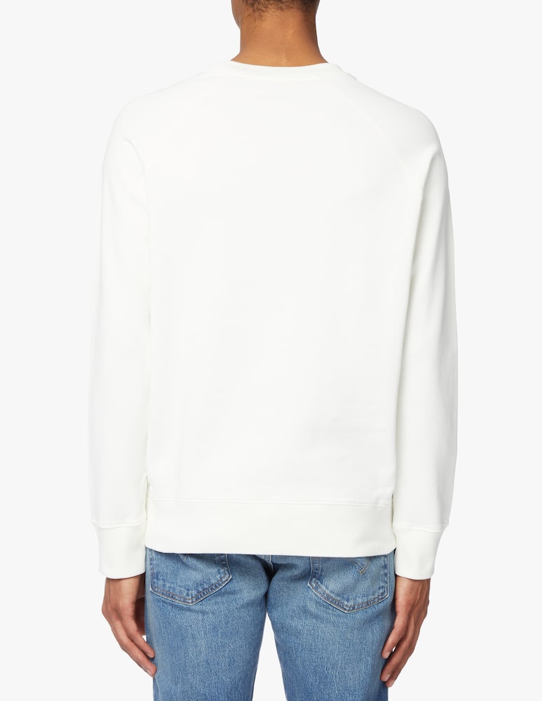 rinascente Maison Kitsune Felpa girocollo fox head - beige