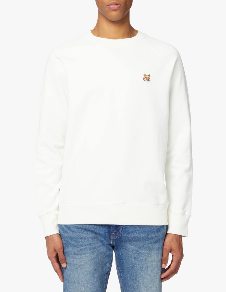 rinascente Maison Kitsune Felpa girocollo fox head - beige