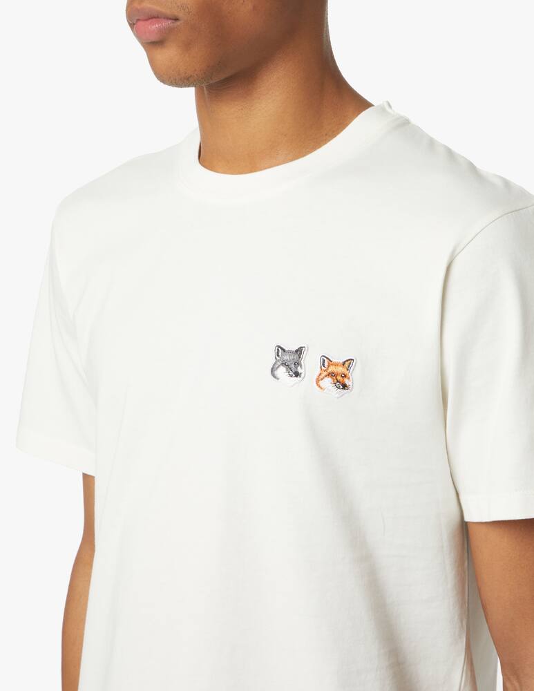 rinascente Maison Kitsune Double fox patch t-shirt - white