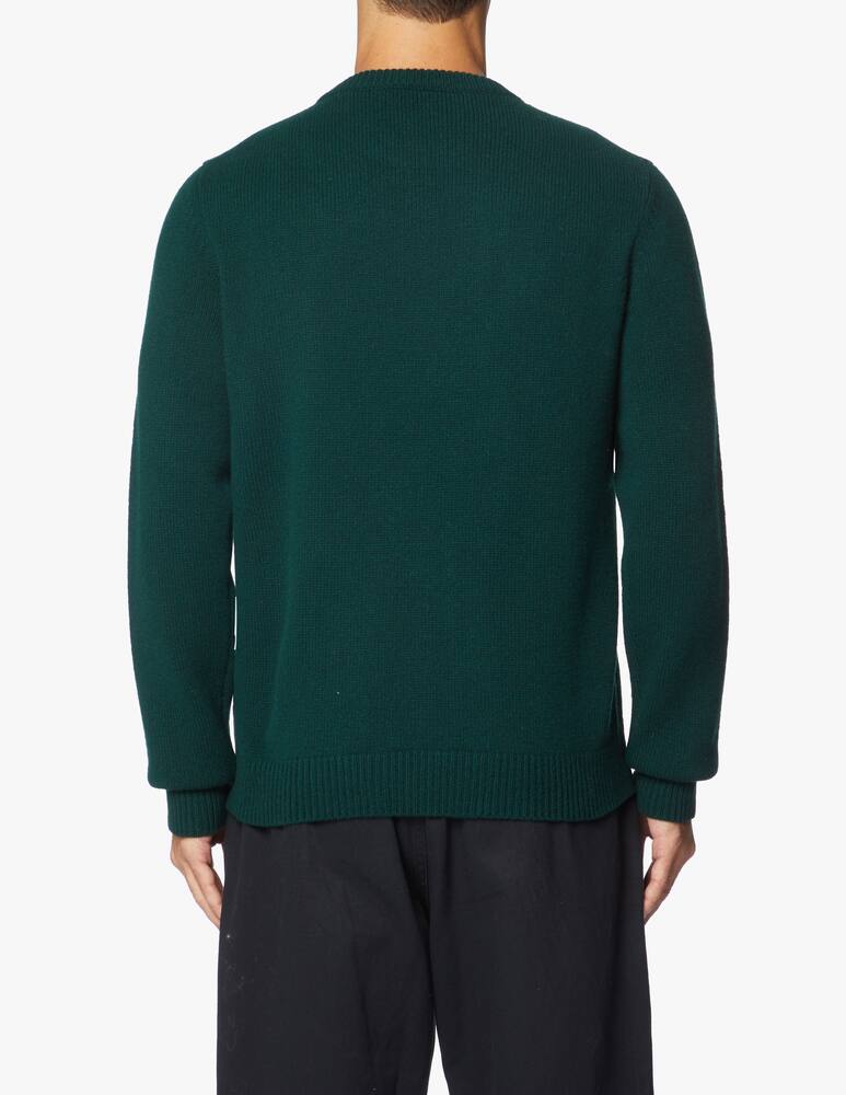 rinascente Maison Kitsune Wool fox roundneck jumper