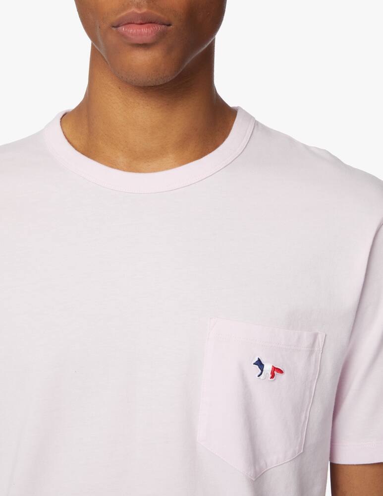 rinascente Maison Kitsune Tricolor fox pckt t-shirt - pink