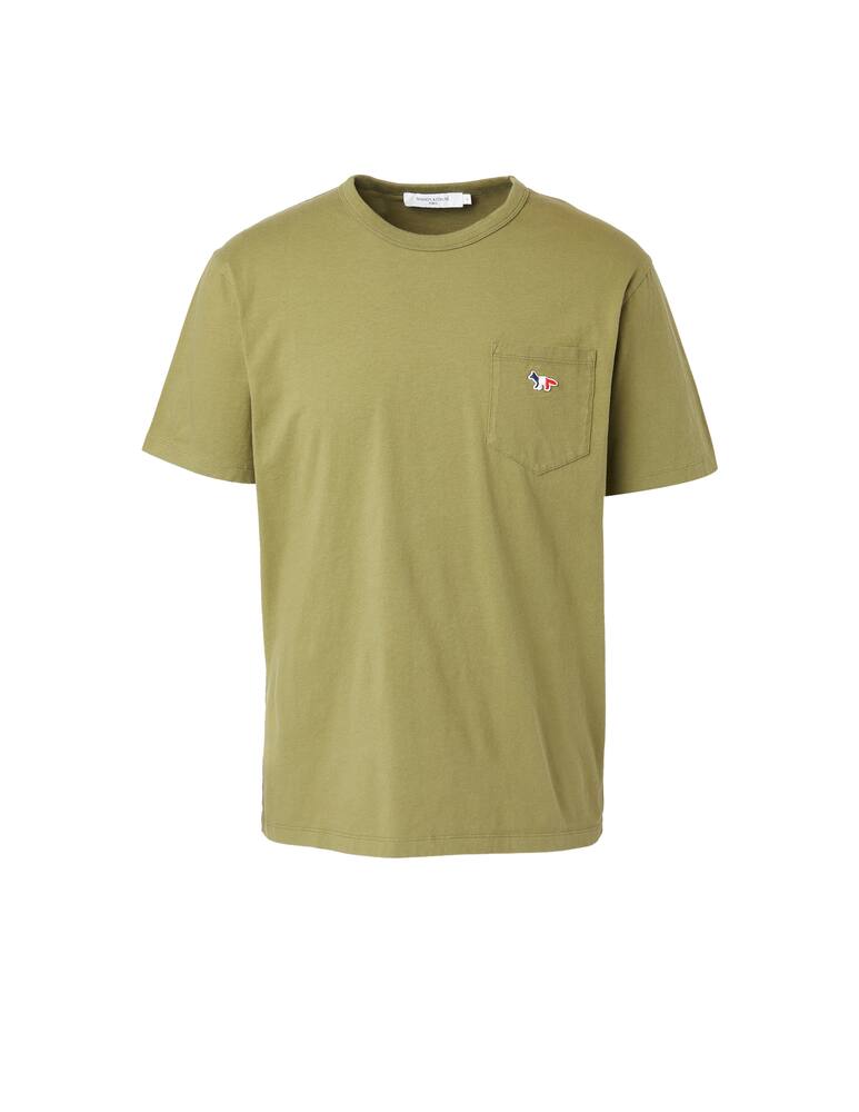 rinascente Maison Kitsune Tricolor fox pckt t-shirt - green
