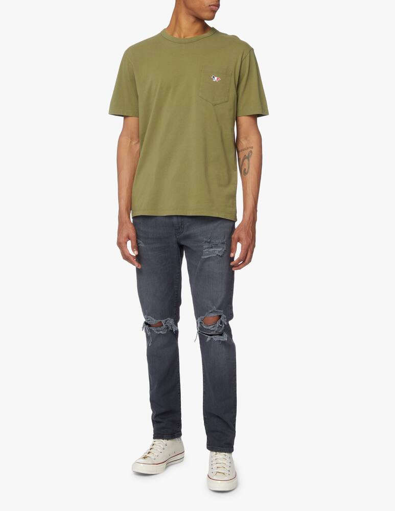 rinascente Maison Kitsune Tricolor fox pckt t-shirt - green