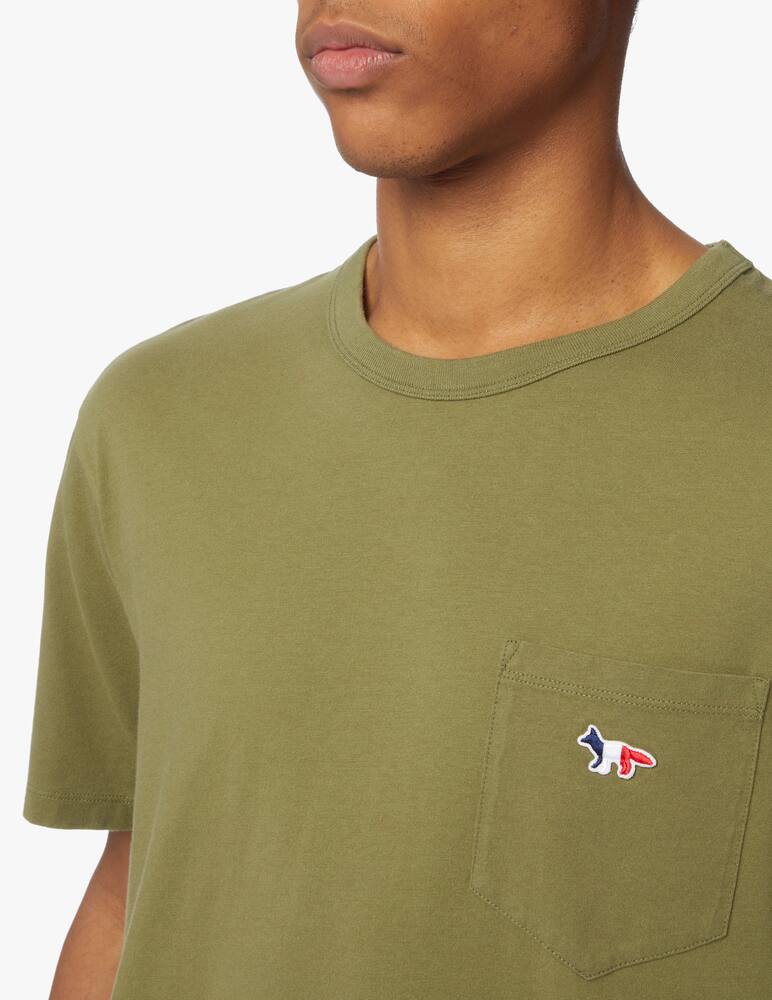 rinascente Maison Kitsune Tricolor fox pckt t-shirt - green