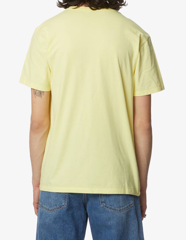 rinascente Maison Kitsune Maglietta classica fox head patch - giallo