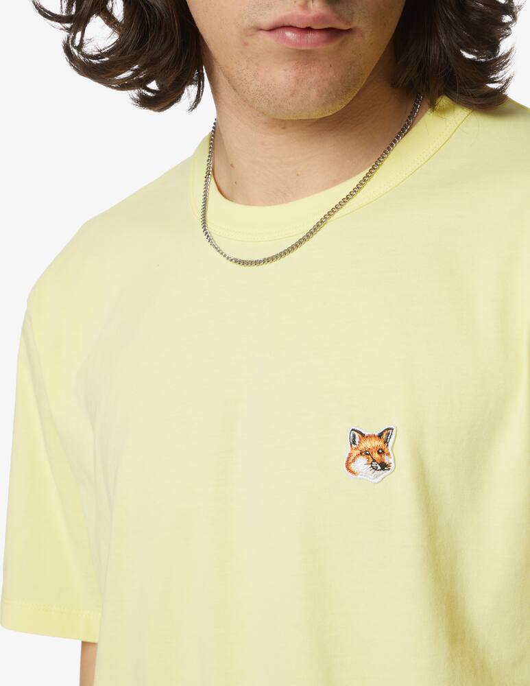 rinascente Maison Kitsune Maglietta classica fox head patch - giallo