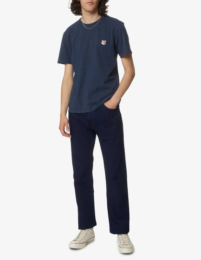 rinascente Maison Kitsune Fox head patch classic t-shirt - blue