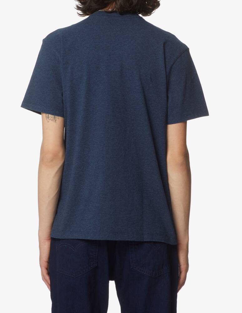 rinascente Maison Kitsune Fox head patch classic t-shirt - blue
