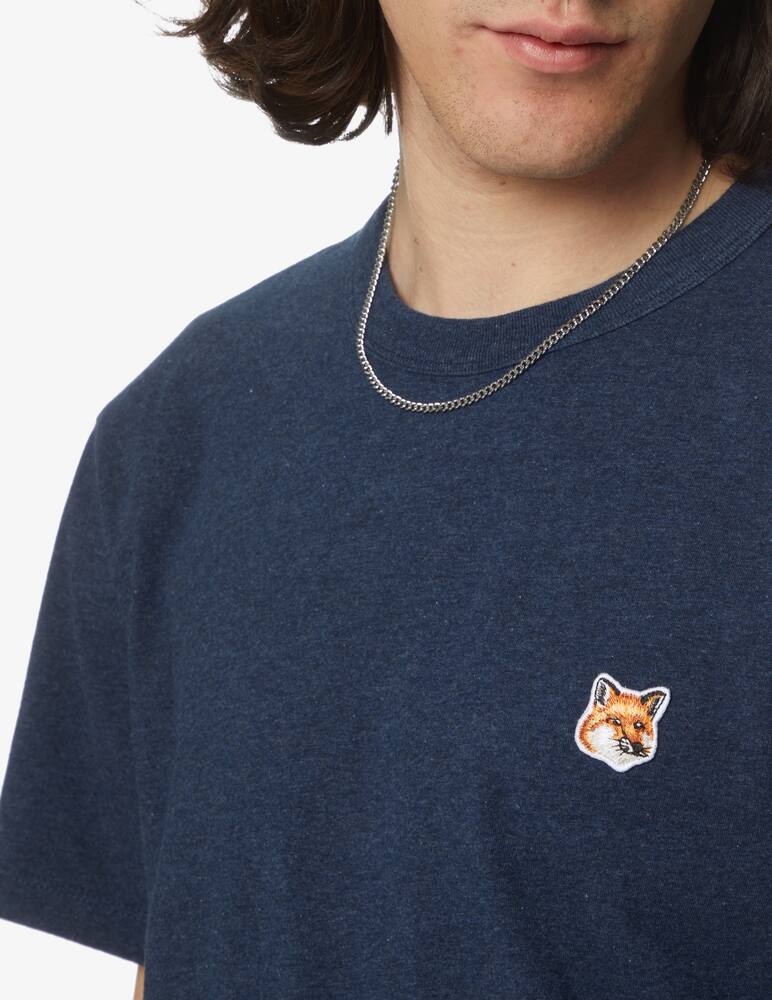 rinascente Maison Kitsune Fox head patch classic t-shirt - blue