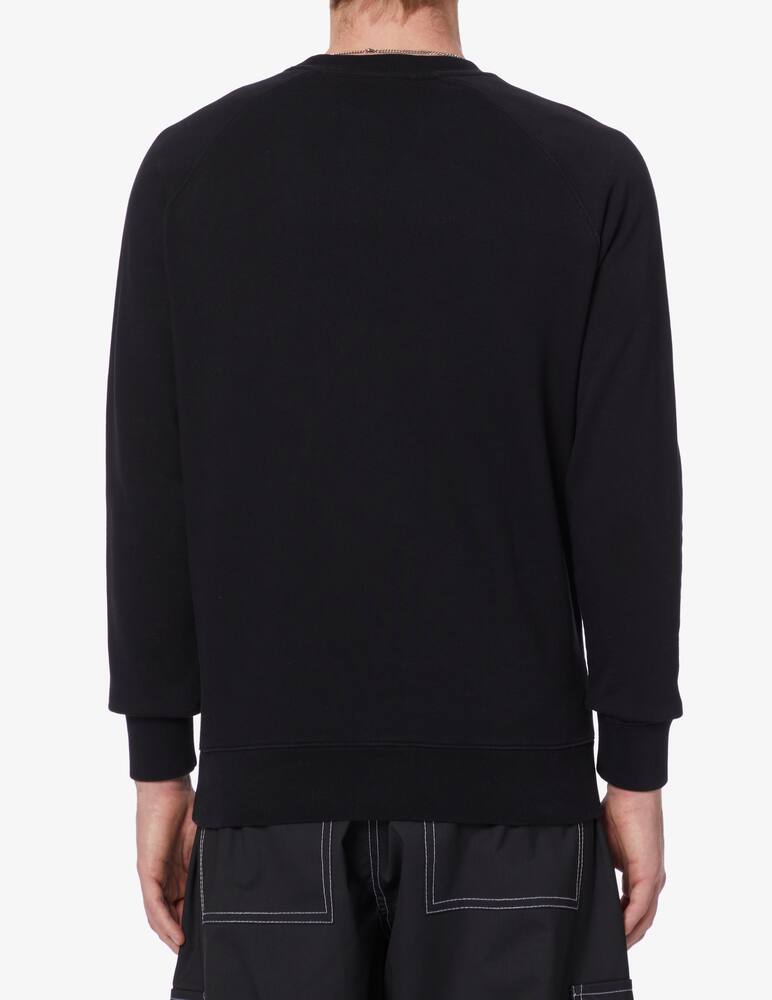 rinascente Maison Kitsune Felpa girocollo doppia volpe - Nero