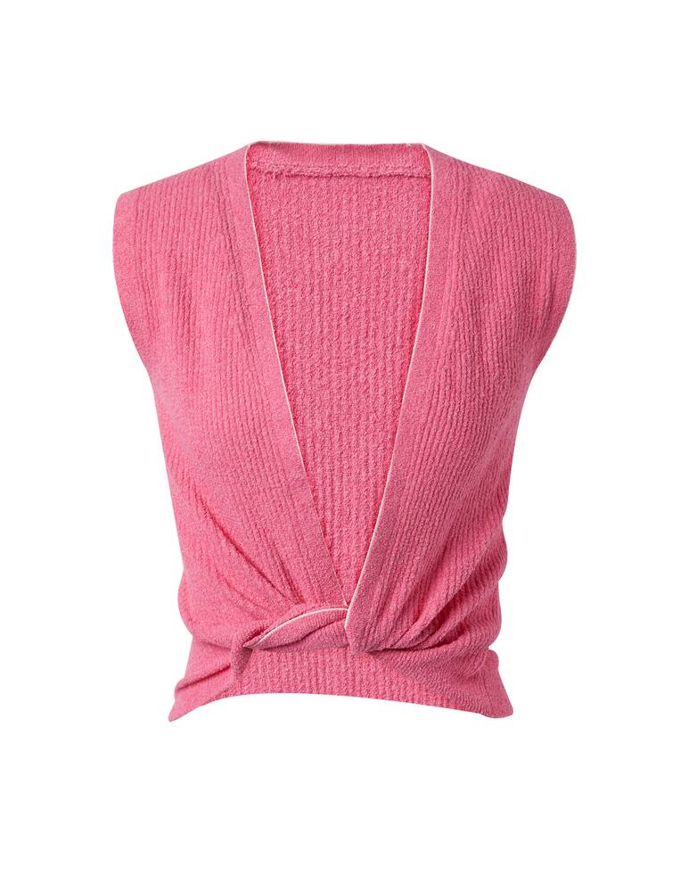 rinascente Jacquemus Top senza manica Haut Noue - rosa