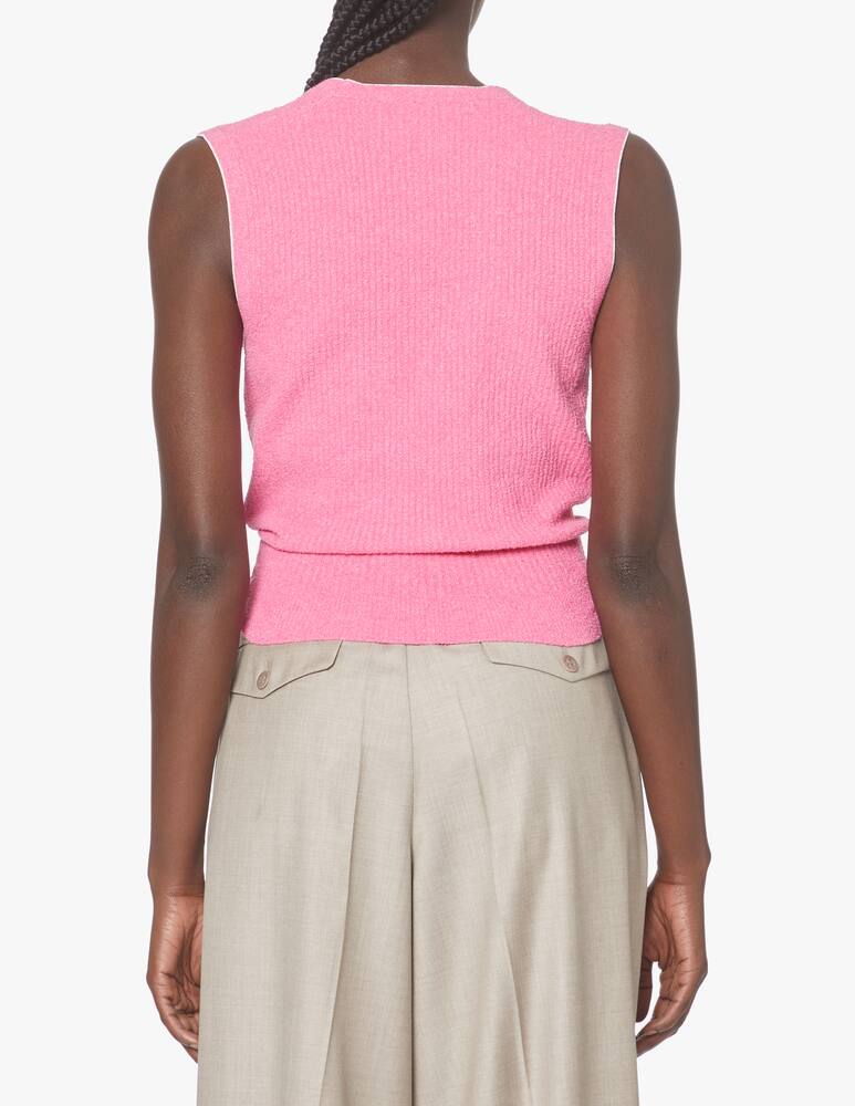 rinascente Jacquemus Top senza manica Haut Noue - rosa