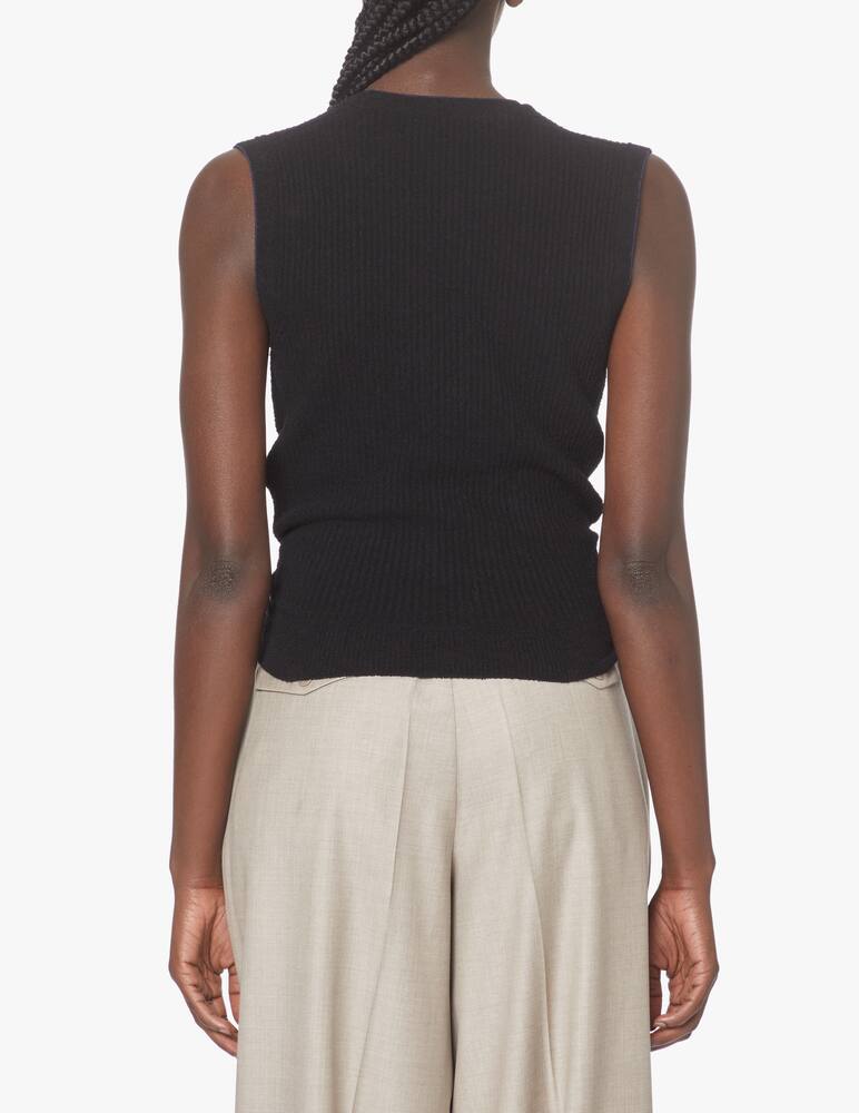 rinascente Jacquemus Haut Noue sleeveless top - black