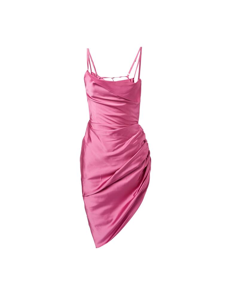 Jacquemus Vestito corto con spalline Saudade - rosa - immagine 5