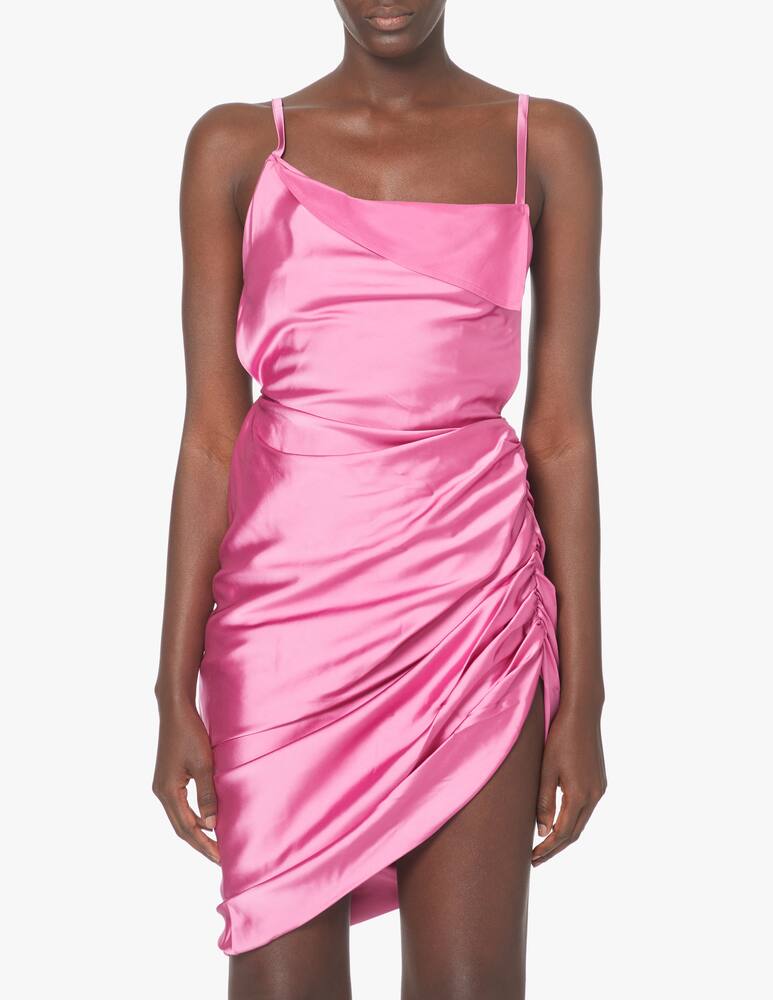 Jacquemus Vestito corto con spalline Saudade - rosa - immagine 2