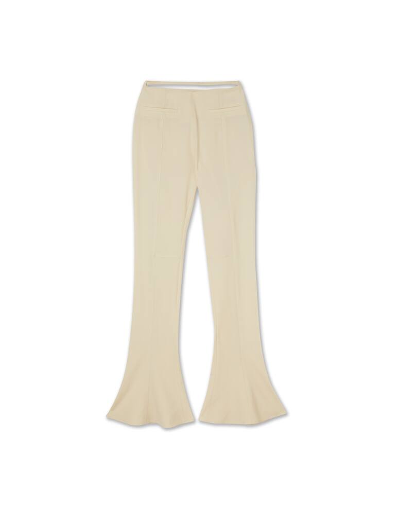 rinascente Jacquemus Tangelo high rise palazzo trousers - white