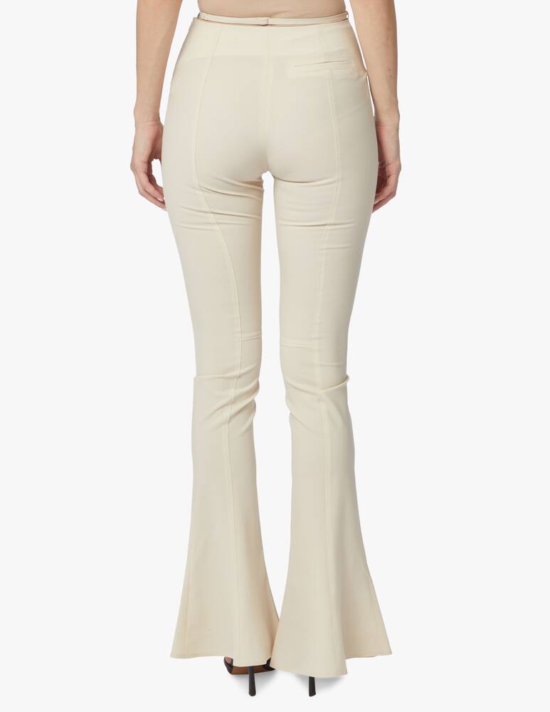 rinascente Jacquemus Tangelo high rise palazzo trousers - white