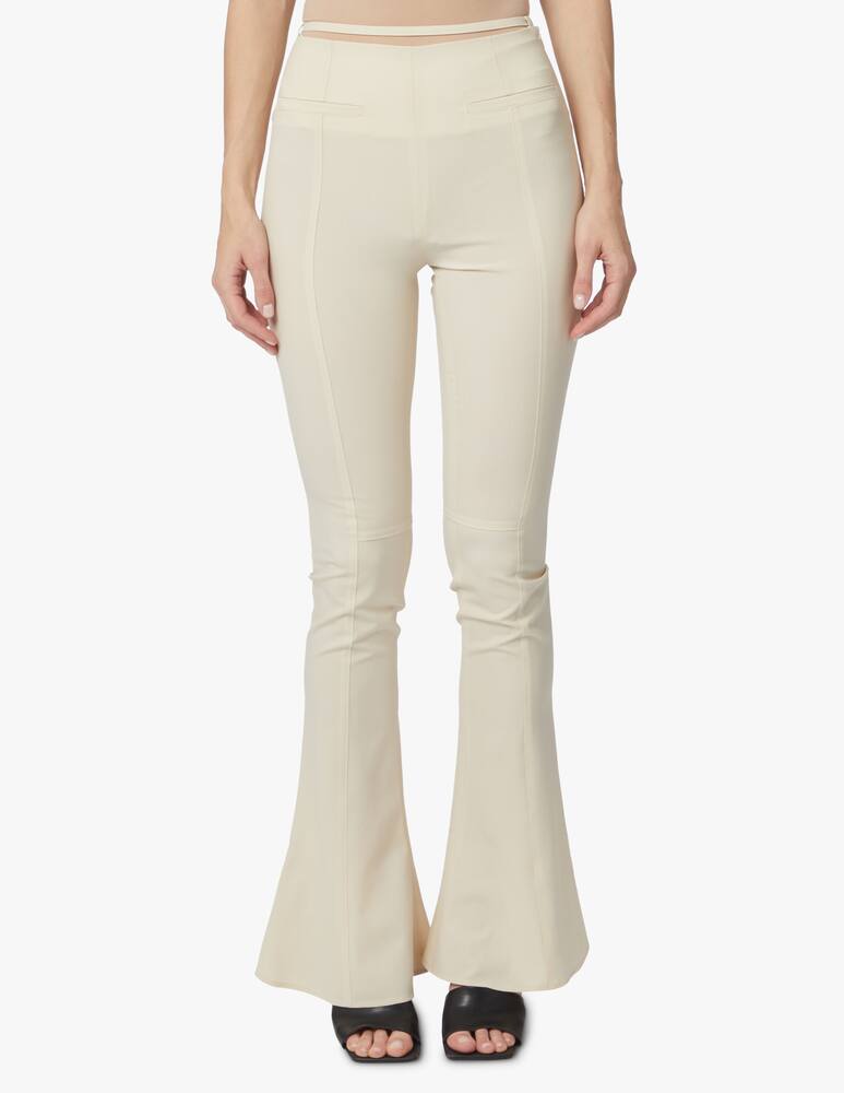 rinascente Jacquemus Tangelo high rise palazzo trousers - white