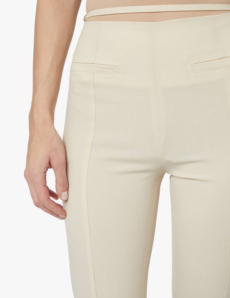 rinascente Jacquemus Tangelo high rise palazzo trousers - white