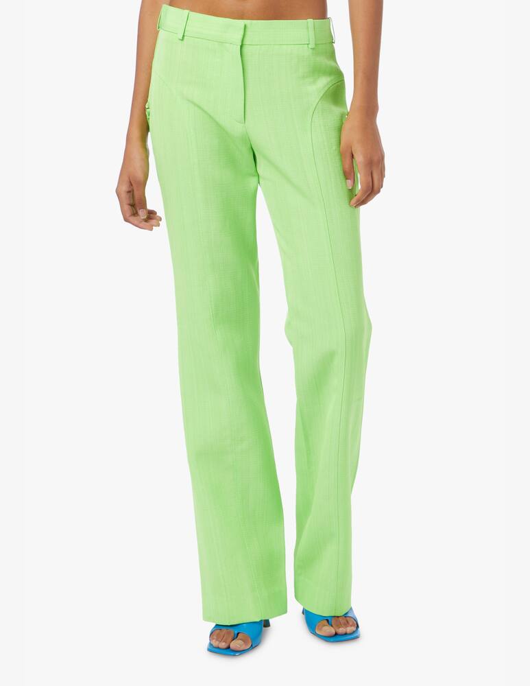 rinascente Jacquemus Pantalone alta straight Melodia - verde